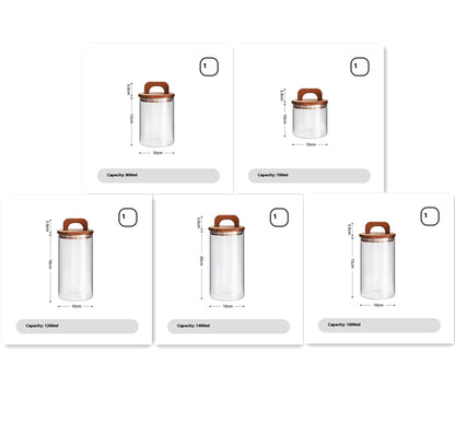 MOKU – Glasbehälter mit Holzdeckel