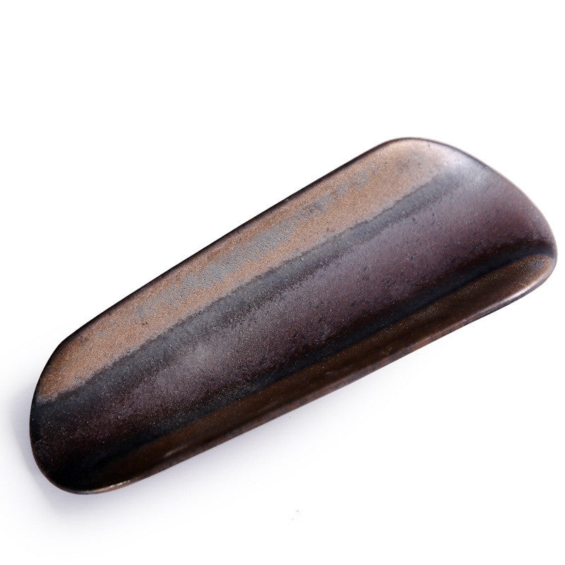 Keramisches Lotus-Teetablett – Servier- und Präsentationstablett aus Steingut