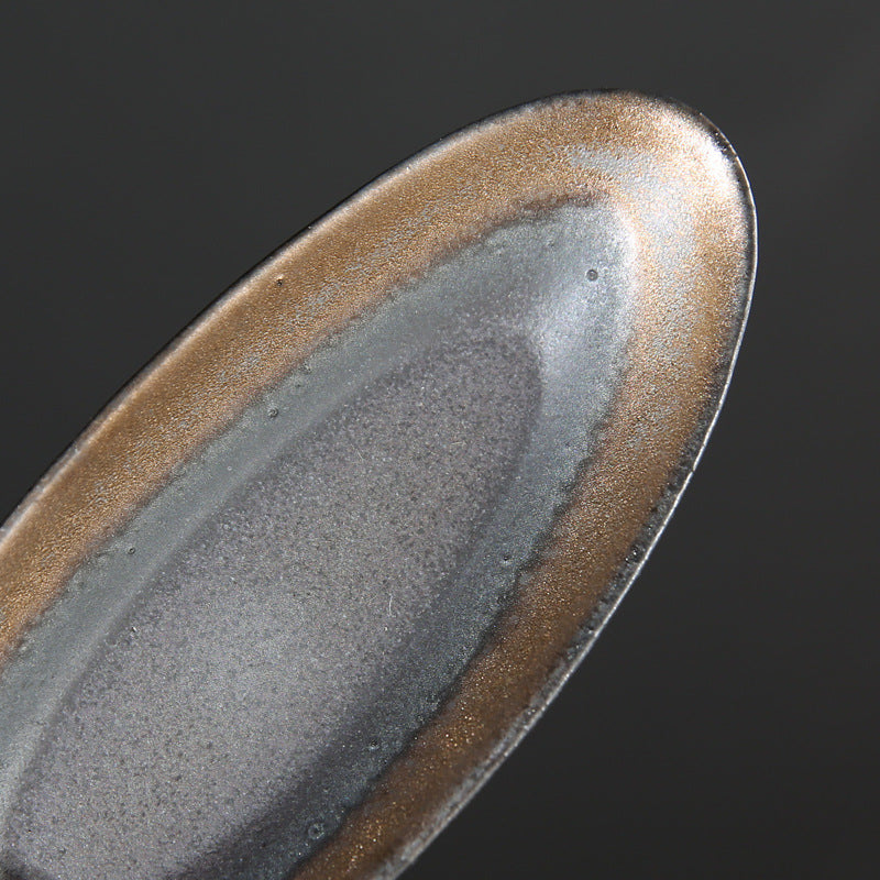 Keramisches Lotus-Teetablett – Servier- und Präsentationstablett aus Steingut