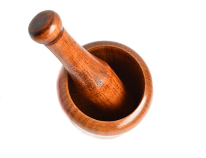 Knoblauchstampfer aus Holz – Küchengerät zum Zerdrücken und Pressen von Knoblauch