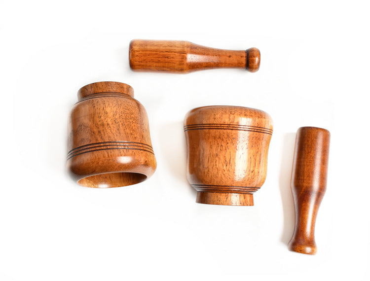 Knoblauchstampfer aus Holz – Küchengerät zum Zerdrücken und Pressen von Knoblauch