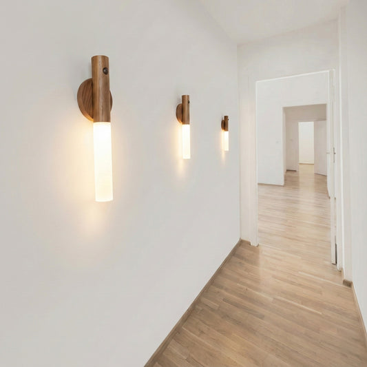 LUMORA – Magnetisches LED Nachtlicht aus Holz