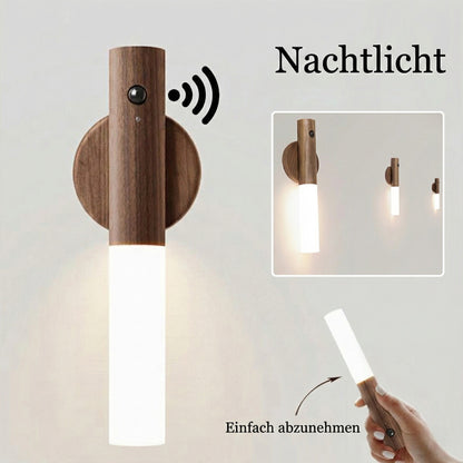 LUMORA – Magnetisches LED Nachtlicht aus Holz