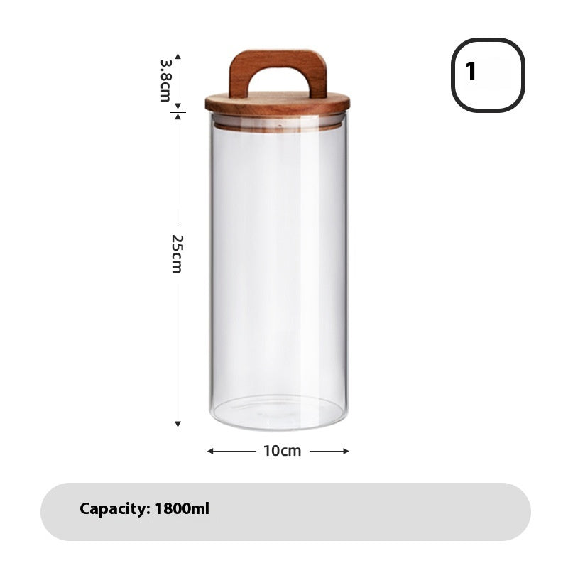 MOKU – Glasbehälter mit Holzdeckel